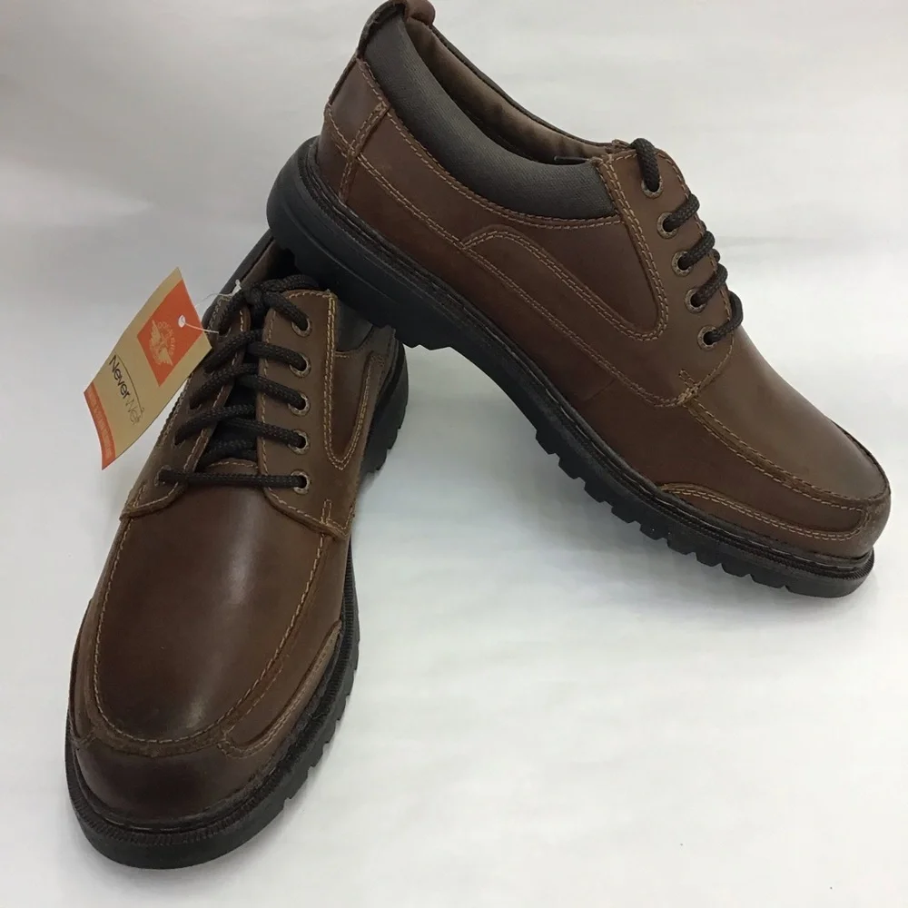 New Dockers Overton Mens Casual Shoes Size 10.5 Cognac Leather 90-40937